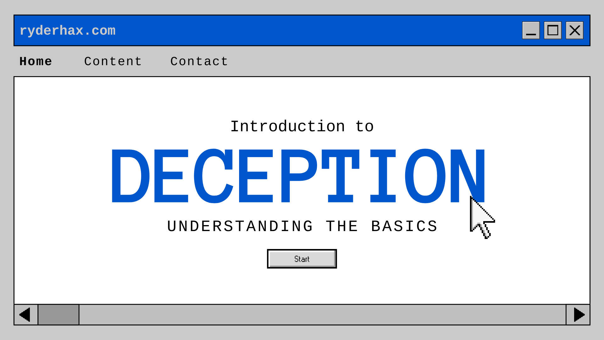 Intro to Defensive Deception presentation cover